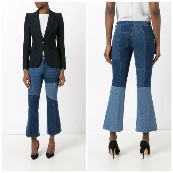 Alexander McQueen • Panelled Kick Flare Jeans